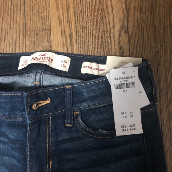 NWT Hollister Low Rise Super Skinny - Picture 3 of 5